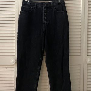 Abercrombie Curve Love Ultra High Rise Straight Jeans